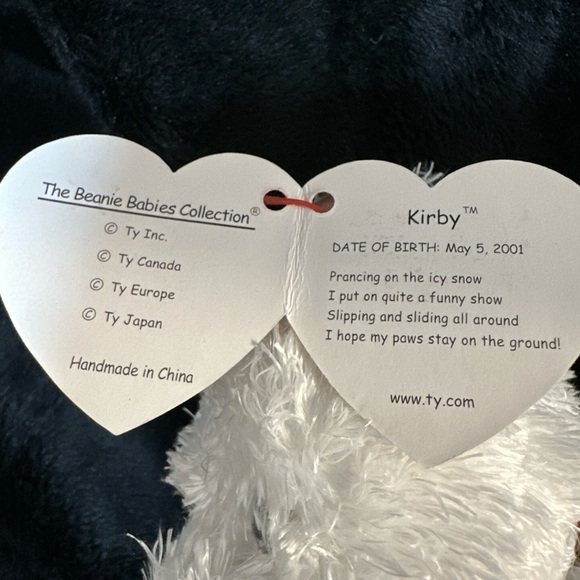 Kirby the White Scottish Terrier Dog 2001 Original Ty Beanie Baby w/ Tags - Picture 6 of 7